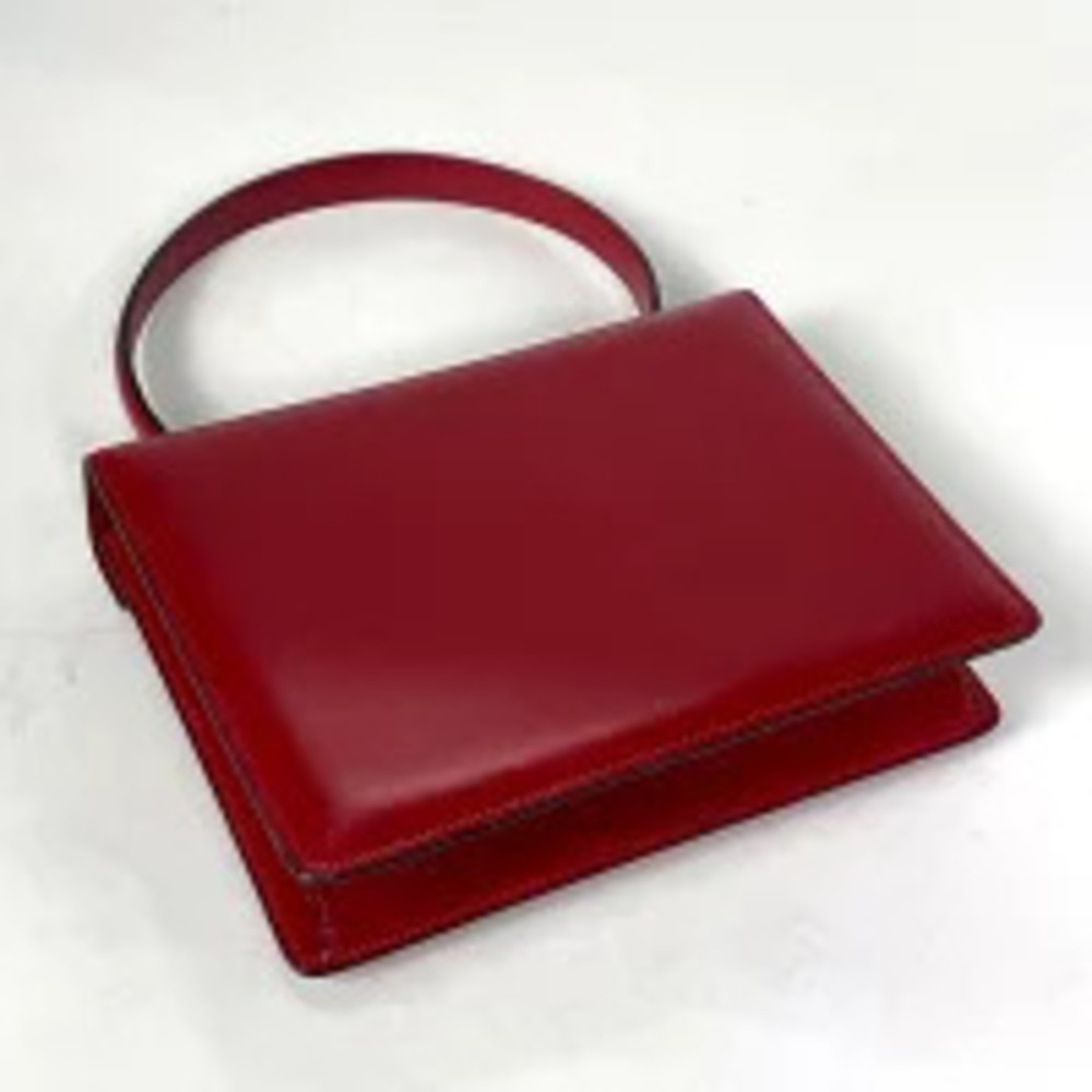 Celine leather tote red bag handbag